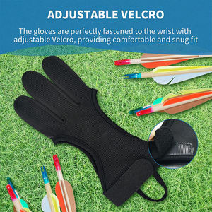 Gants de tir à l'arc en cuir souple imperméables, durables, confortables et antidérapants pour le fitness à l'arc et les sports de plein air - Product Image 5
