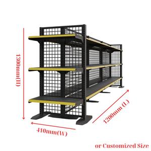ADONG A49 Double-Sided Supermarket <b>Rack</b> Durable Steel <b>Wire</b> Display <b>Shelf</b> OEM/ODM From Vietnam Metallic Material - Product Image 3