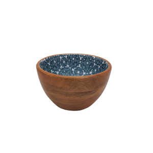Bol de service de nourriture de forme ronde en bois de conception unique fini naturel pour la Table à manger de cuisine bols de service de nourriture en vrac faits à la main - Product Image 5