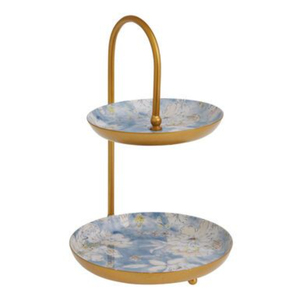 Round Shape Brass <b>Cake</b> <b>Stand</b> for Wedding Birthday Party Tabletop Decoration Gold Plated 3 <b>Tier</b> <b>Cake</b> <b>Stand</b> With Handle - Product Image 4