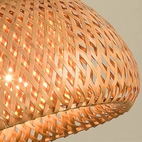 Lampe murale moderne minimaliste en bambou et rotin faite à la main, abat-jour en fer éventailé, éclairage écologique, décoration intérieure, OEM ODM