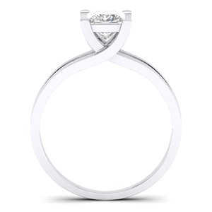 REYES 0.75Ct Princess Cut Moissanite Engagement Rings Wholesale Price 925 Sterling Silver Anniversary Gifts Fine Jewelry - Product Image 4