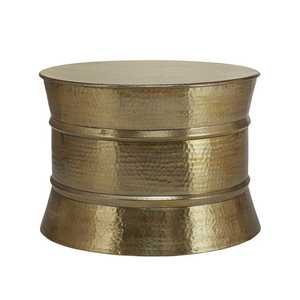 Table basse de luxe vintage du milieu du siècle avec design taillé en diamant et métal fini antique pour meubles de salon et de maison - Product Image 4