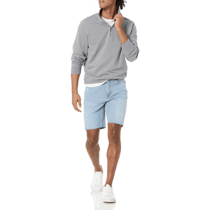 OEM al por mayor de alta calidad de los hombres de peso pesado de la pantalla de impresión sudaderas Streetwear hombres 1/4 cuarto de cremallera de impresión térmica sudaderas - Product Image 3