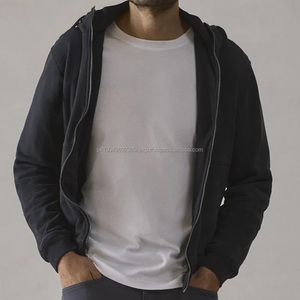 Sweat à capuche zippé pour homme, sweat-shirt personnalisé avec capuche en coton biologique, sweat à capuche zippé pour homme - Product Image 6