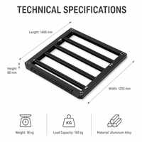 Cubierta Rígida para Camioneta de Aleación de Aluminio, con Cerradura, Impermeable, Módulo de Almacenamiento 4x4