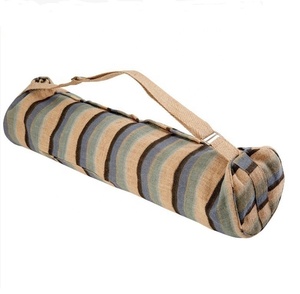 Bolsa de esterilla de Yoga 2025 de algodón con bolsillo multiusos | Bolsa de lona para esterilla de Yoga | Nueva bolsa de hombro para Yoga - Product Image 1