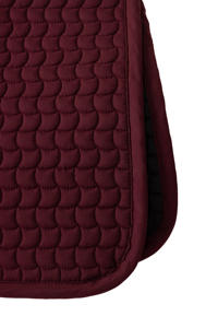 Venta al por mayor de fábrica, almohadillas personalizadas de Color granate para montar a caballo, logotipo de caballo de salto bordado, tela de algodón polialgodón - Product Image 6