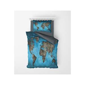 Ensemble de housse de couette simple à impression numérique 3D King sur le thème de Noël avec des personnages de plantes scéniques La technique tissée comprend 1 - Product Image 1