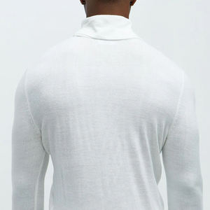 Men's New Arrival Solid Color Shirt Turtleneck Collar Polyester/Cotton Breathable Fabric Quick Dry Short Sleeve Casual Custom - Product Image 6