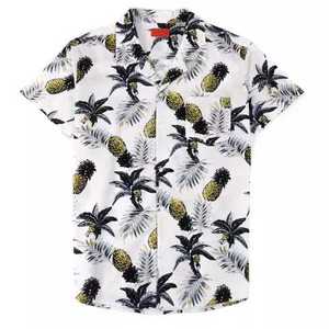 Nouveau T-shirt de plage imprimé pour homme 2026, motif personnalisé, 100 % coton, col camp, T-shirt de plage tendance - Product Image 1