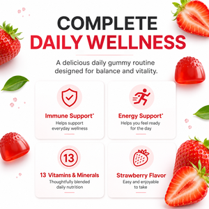 Gomitas Multivitamínicas Premium, 60 Unidades, Sabor Fresa, <span class=keywords><strong>Pectina</strong></span> Sin OMG, con Citrato de Zinc y Selenio, Bienestar Diario - Product Image 3