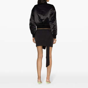 Blank Bomber Jacket <b>for</b> <b>men</b> Premium Quality Solid <b>Black</b> Baseball varsity style bomber Coaches jacket <b>for</b> <b>men</b> - Product Image 4