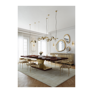 Contemporary Metamorphosis Dining <b>Table</b> Set Convertible Assembled Featuring Solid Wood Sintered Stone Marble for Home Furniture - Product Image 6