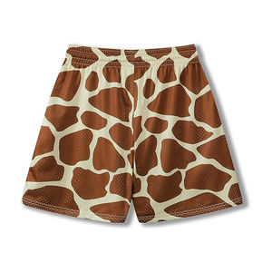 Shorts de sport en mesh respirant à séchage rapide, taille élastique mi-haute, pour le basketball, la course et l'exercice, avec logo personnalisé de haute qualité, style urbain. - Product Image 2