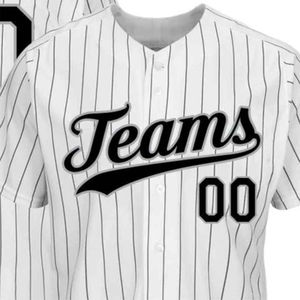 Logo de broderie personnalisé de haute qualité maillot de baseball respirant 100% polyester vêtements de sport pour hommes en gros grande taille Option - Product Image 4