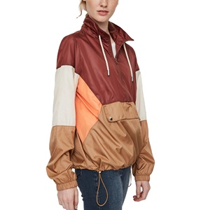 Chaqueta Cortavientos Deportiva Casual para Mujer con Media Cremallera, Ligera, Personalizada, Holgada, Transpirable para Gimnasio y Fitness - Product Image 3