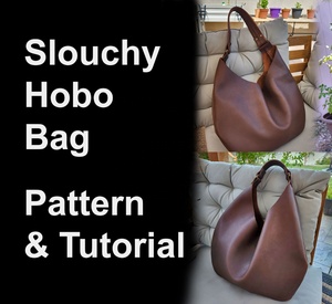 Slouchy Hobo Bag Pattern Diy Leather Slouch Pattern Hobo con Video Tutorial Regalo de cumpleaños para niña - Product Image 2