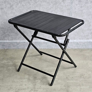 Mesa Plegable para Té con Diseño de Limón BTC001 para Restaurantes con Ranuras Redondas de Hierro y Recubrimiento en Polvo - Product Image 2