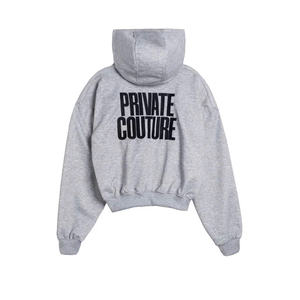 Gilet à capuche unisexe en coton lourd 330GSM |   Tissu double polaire |   Conception à fermeture éclair bidirectionnelle et blocs de couleur, respectueuse de l'environnement, ODM - Product Image 3