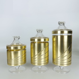 โถอะคริลิคใส่เมล็ดกาแฟในห้องครัวอเนกประสงค์สีเงินทันสมัย - Product Image 5