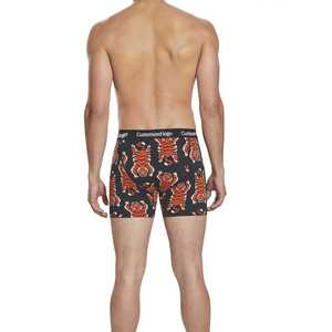 ชุดชั้นในผ้าฝ้ายระบายอากาศได้ดีสำหรับผู้ชายสินค้า2025กางเกงบ็อกเซอร์แบบถักสวมใส่สบายมีโลโก้ที่ยั่งยืน - Product Image 6