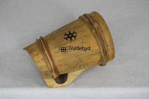 Mug classique en bois naturel - Écologique, sans danger pour les aliments, réutilisable, revêtement anti-corrosion, poignée intégrée pour cadeaux d'affaires, utilisation en extérieur - Product Image 3
