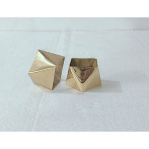 Rond de serviette en laiton de haute qualité porte-serviettes en métal de luxe avec finition mate miroir pour une utilisation de table pour les fêtes restaurants de noël - Product Image 3