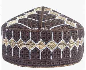 Chapeau de prière islamique brodé Kufi Takke, bonnet Kofia Topi - Product Image 2