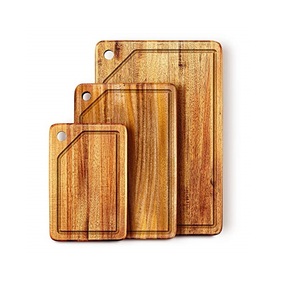 Juego de tablas de madera para cortar ensaladas y frutas, tabla de uso para decoración de cocina, diseño único, 3 unidades - Product Image 2