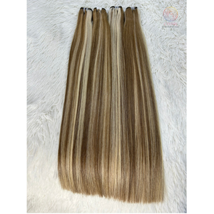 Paquets de cheveux humains bruts d'un donneur vietnamien du meilleur fournisseur, non traités, lâche, vague profonde, boucles italiennes, soyeuses et naturelles, 2 couleurs mélangées - Product Image 6