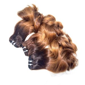 Paquetes de colores personalizados ondulados para bebés de la mejor calidad de 100% cabello humano vietnamita con precio al por mayor - Product Image 3