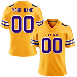 Ropa de fútbol americano de poliéster de alta calidad para hombre y mujer, pantalones de Jersey de secado rápido transpirables, estampado por sublimación, uniforme de talla grande - Product Image 5