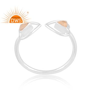 Latest Design Fine Sterling Silver Natural Ethiopian Opal Gemstone <b>Adjustable</b> <b>Ring</b> Custom Jewelry Manufacturer - Product Image 3