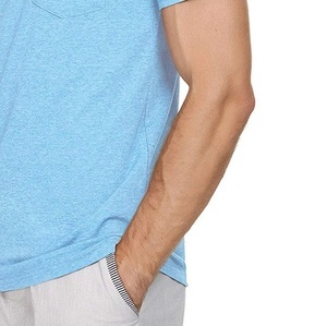 Camisetas de cuello redondo de algodón ajustadas musculosas Camisetas de cuello redondo de manga corta de alta calidad para hombres - Product Image 3