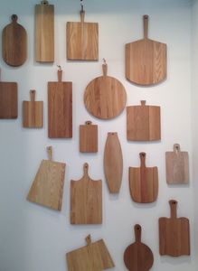 Juego de tabla de cortar de madera Tabla de cortar de fibra de madera de acacia natural para cocina con ranura para jugo y mango interior - Product Image 6