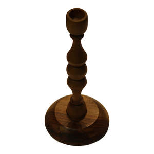 Candelabro de madera hecho a mano, alto, minimalista, rústico, decoración moderna, candelabro de madera natural para mesa, repisa, hogar - Product Image 6