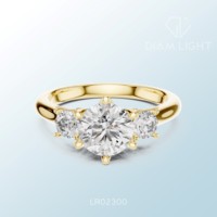 Bijou sur mesure certifié, pièce de joaillerie fine de haute qualité, gemme artisanale, bague à grappe ronde de qualité supérieure, clarté vs plus, couleur f