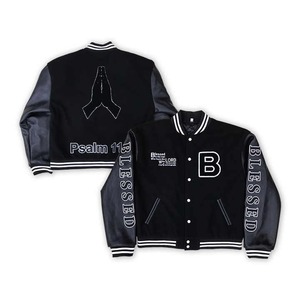 Blouson universitaire d'hiver personnalisé pour homme 100 % polyester, col montant en satin, style Letterman universitaire, pour l'extérieur et la mode urbaine - Product Image 4