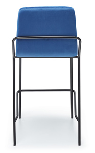 Chaises de comptoir modernes de qualité supérieure et tabourets de bar bleus - Product Image 3