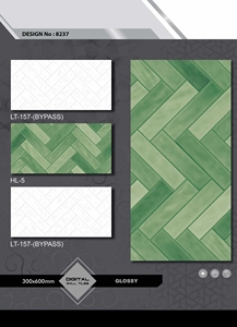 กระเบื้องเซรามิกแบบ Subway ดีไซน์ทันสมัย เคลือบเงา ขนาด 300x600 มม. หนา 9 มม. สำหรับห้องน้ำ ห้องครัว และทางเดิน ผลิตในอินเดีย - Product Image 3