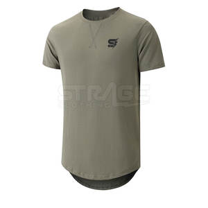 Camiseta Clásica de Manga Larga para Hombre, Cuello Redondo, Antiarrugas, Secado Rápido, Ligera, Tejido Ecológico de Poliéster/Algodón - Product Image 1