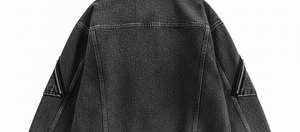 Veste en jean délavée vintage pour homme |   Style rétro américain décontracté d'automne |   Manteau imperméable respirant à boutons - Product Image 6