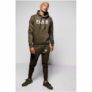 Custom Logo 2025 Embroidered Distressed Winter Fleece Tracksuit Men 100% Cotton Vintage Casual Hooded Style XXS Long Hoodies - Product Image 3