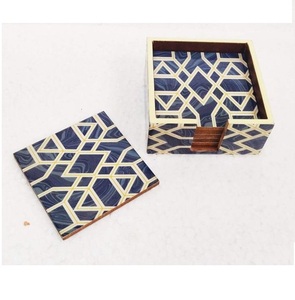 Best Classic Style Coasters Set Perfect Indoor Wooden Tableware <b>Pads</b> for Dining Table Decor Best Home Decor for Table Decoration - Product Image 4