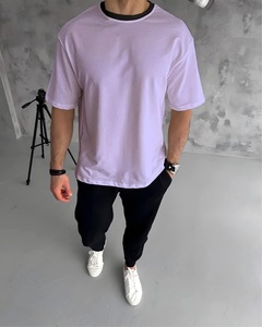 เสื้อยืดแขนยาวผู้ชายคุณภาพสูง 100% ขายส่ง แบบเรียบ ผ้าแคนวาสคอตตอน 100% ทรงหลวม ไม่เป็นขุย สั่งทำได้ตามต้องการ สำหรับทั้งชายและหญิง - Product Image 1