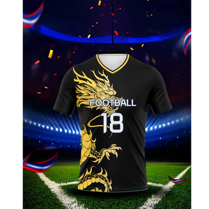 Venta al por mayor de fútbol americano Jersey sublimación equipo Crop Top Design Premium American Soccer Jersey - Product Image 3
