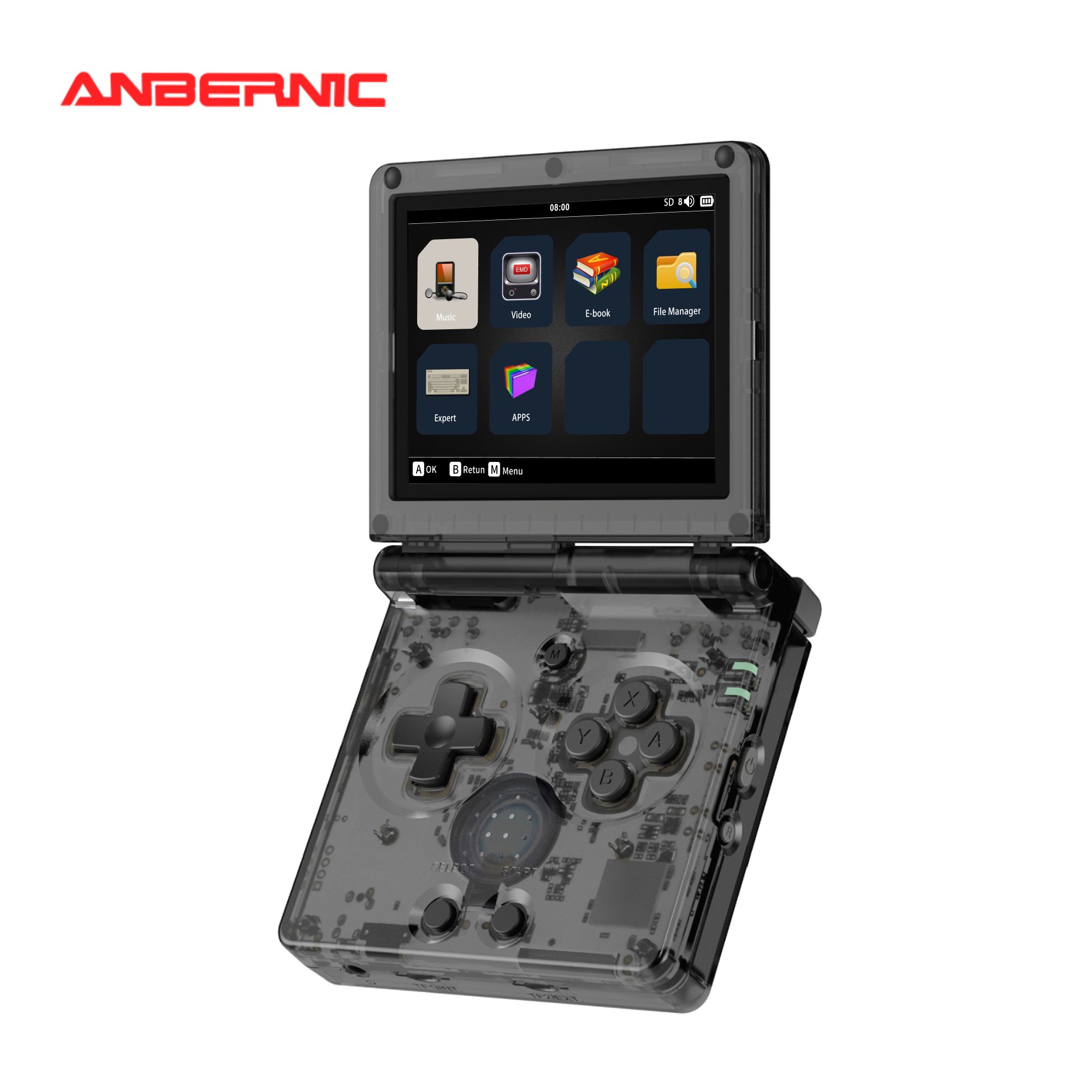 ANBERNIC RG35XXSP クリアブラック Anbernic RG35XXSP Handheld Game Console-LITNXT – litnxt