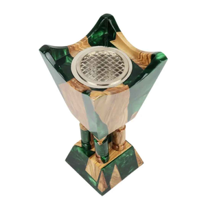 Quemador de Incienso de Madera de Acacia EPOXY, Bakhoor Ecológico, Regalo Religioso para Eid y Ramadán, Estilo Árabe - Product Image 5