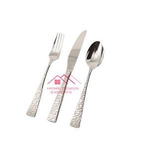 Ensemble de couverts en acier inoxydable de luxe de 5 pièces avec manche transparent de haute qualité, finition or brossé, pour hôtel et mariage - Product Image 6